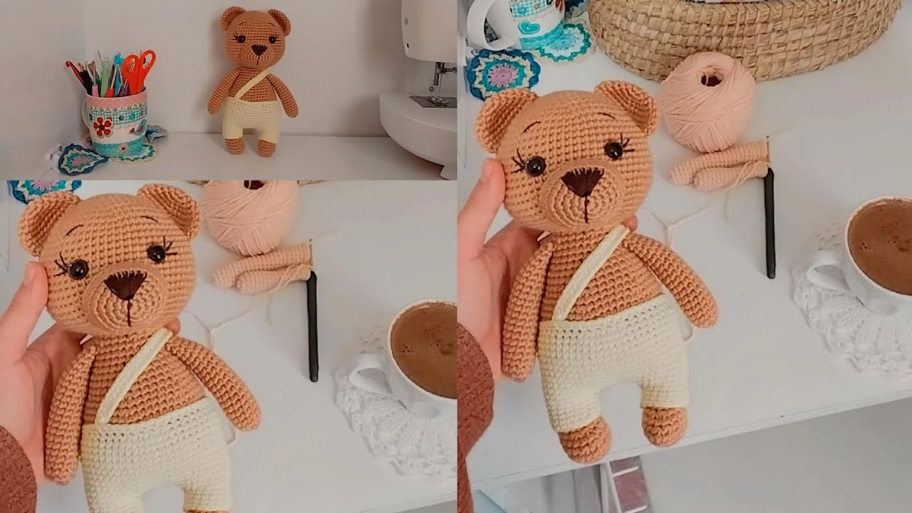 دبدوب 🐻 العسل 🍯 اميجرومي كروشيه جزء الثاني باترون الرأس مع الأذن