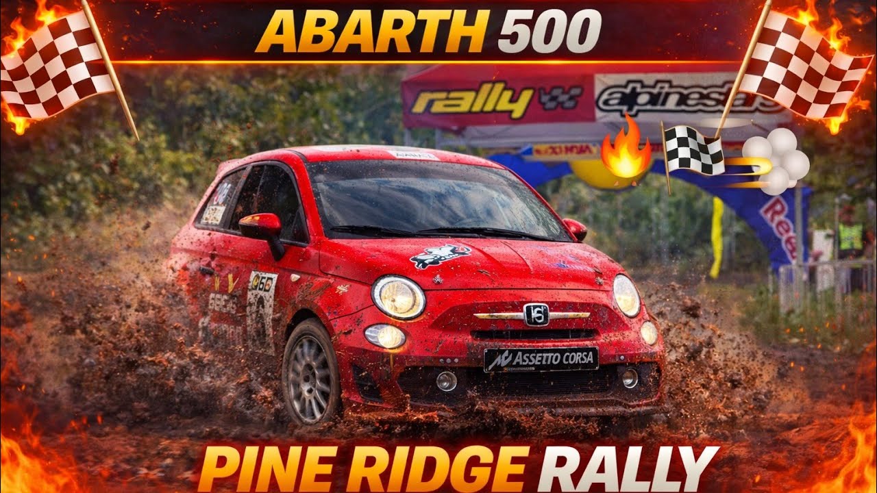 🏁🔥 Abarth 500 | Pine Ridge Rally 💨 | Assetto Corsa 🔥🏁