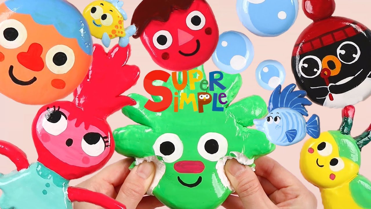 super simple songs collection | clay cracking ASMR 117 #177