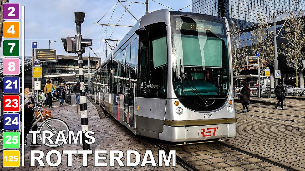 🇳🇱 Trams in Rotterdam - All the Lines (2023) (4K)