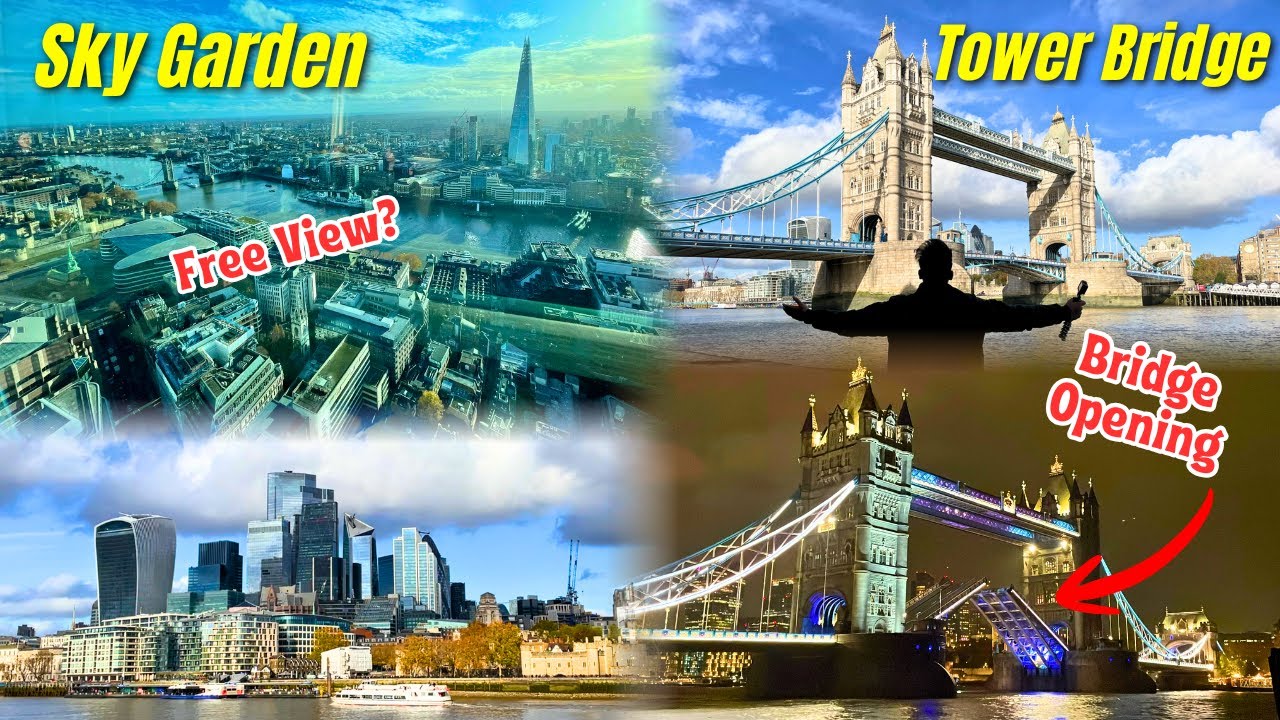 Best Views of LONDON | Rare Tower Bridge Opening 😍 🇬🇧