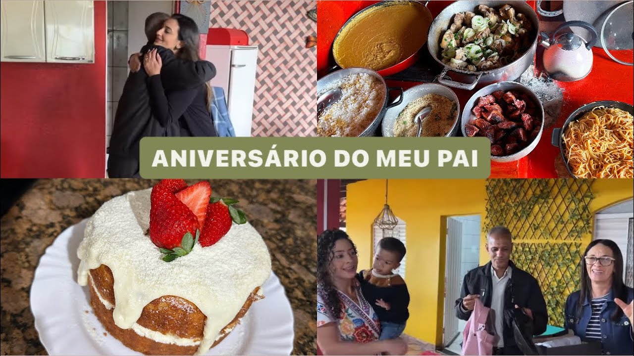 Comemoramos o aniversário do meu pai | fiz um bolo maravilhoso | toda família reunida| LAIS VELOSO