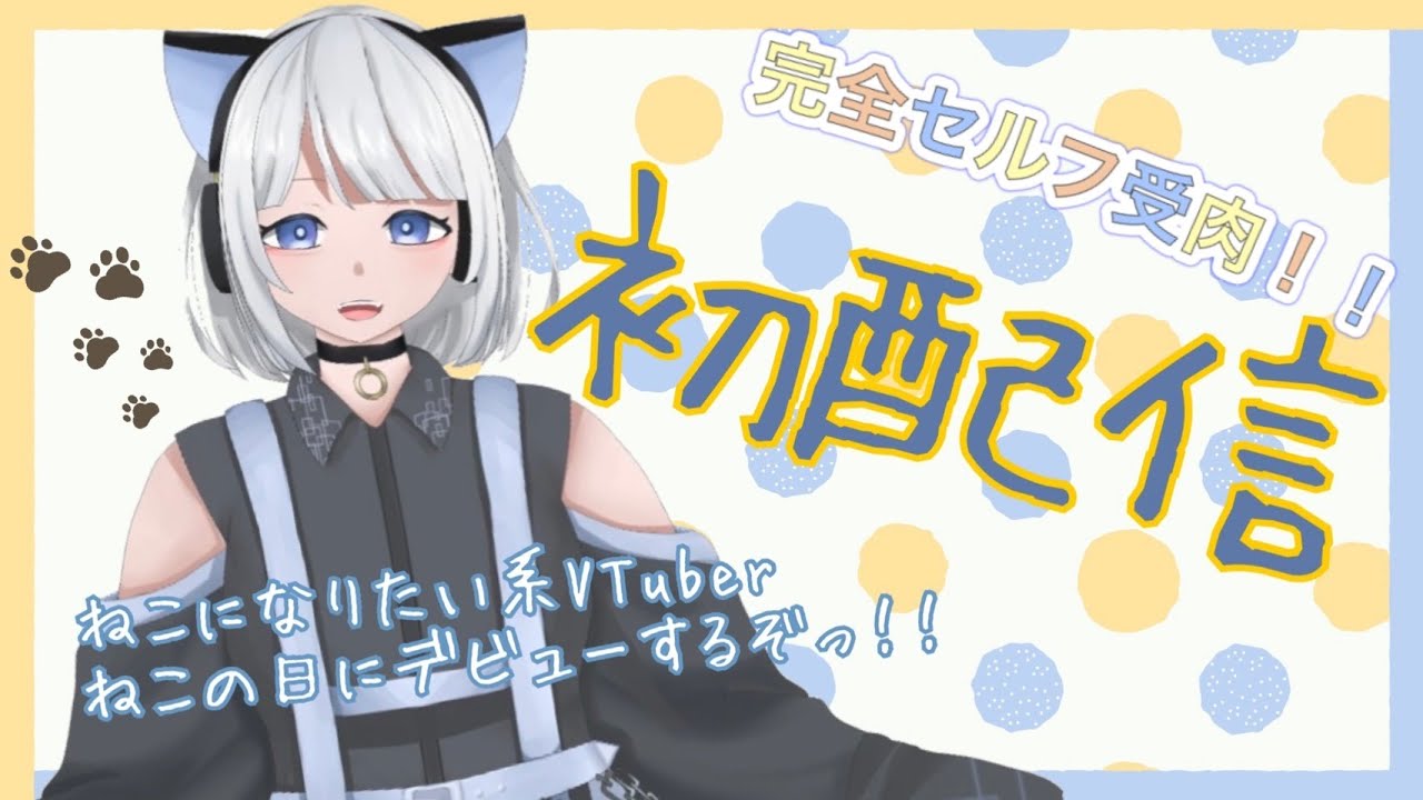 【初配信🐈‍⬛】はじめましてっ！紫水イロと申します🐾