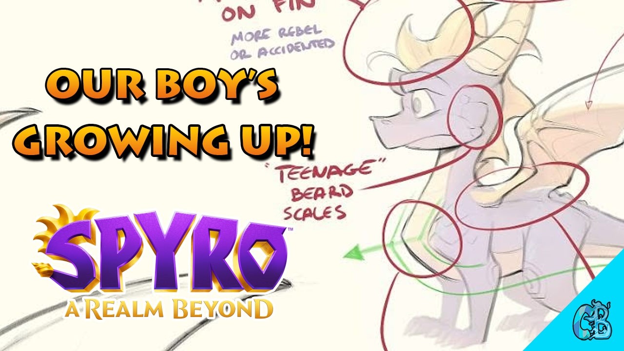 Spyro: A Realm Beyond Concept Art reveals Aging Explorations for Spyro