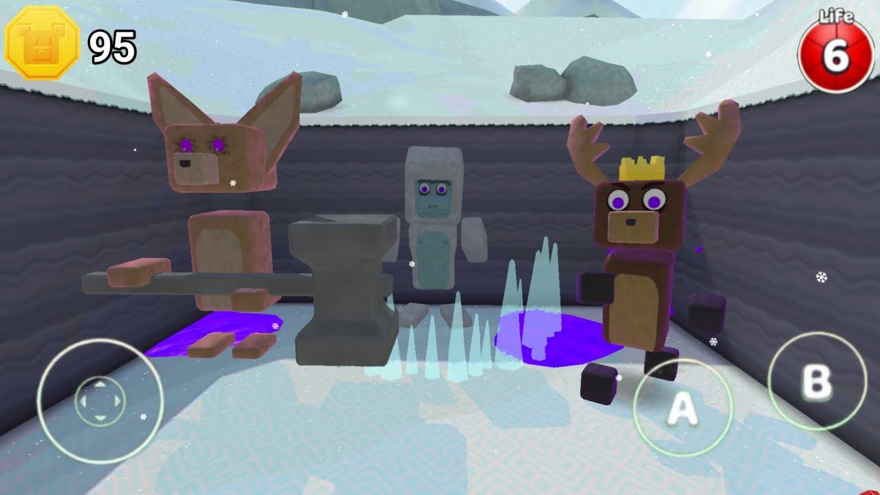 Yeti Boss vs Fennec Boss vs King Reindeer + Super Bear Adventure Gameplay Walkthrough 