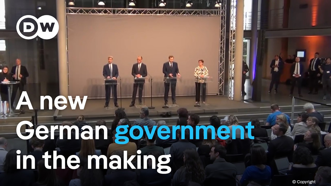 German conservatives and Social Democrats have reached deal to form coalition government | DW News