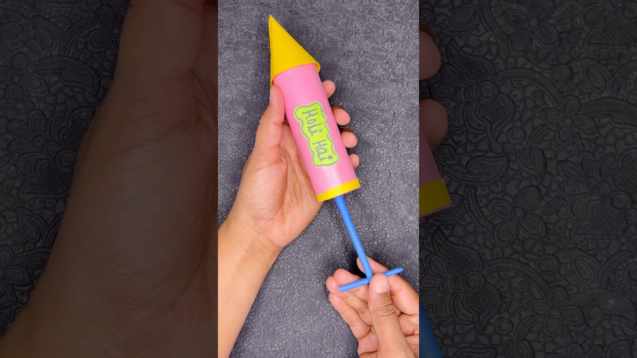 DIY Holi Pichakari🌈🫟#holi #diy #craft #youtubeshorts #viral #handmade #shorts