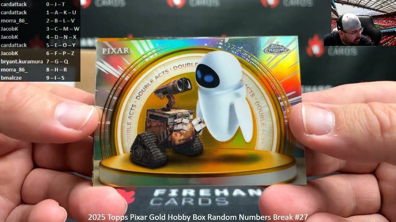 1/25/2026 2025 Topps Pixar Gold Hobby Box Random Numbers Break #27