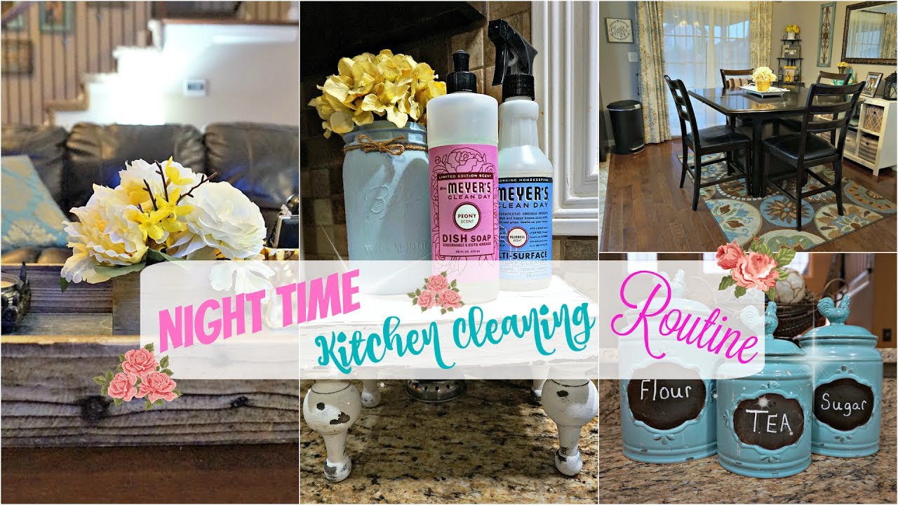 My Night Time Kitchen Cleaning Routine// WMCW//Clean With Me- Keep Calm and Clean