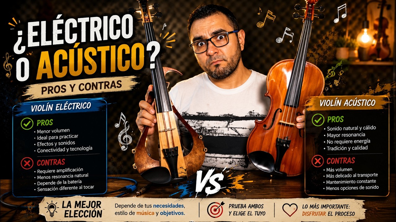 #03 Violín eléctrico VS. Violín acústico, ¿Cuál es mejor?