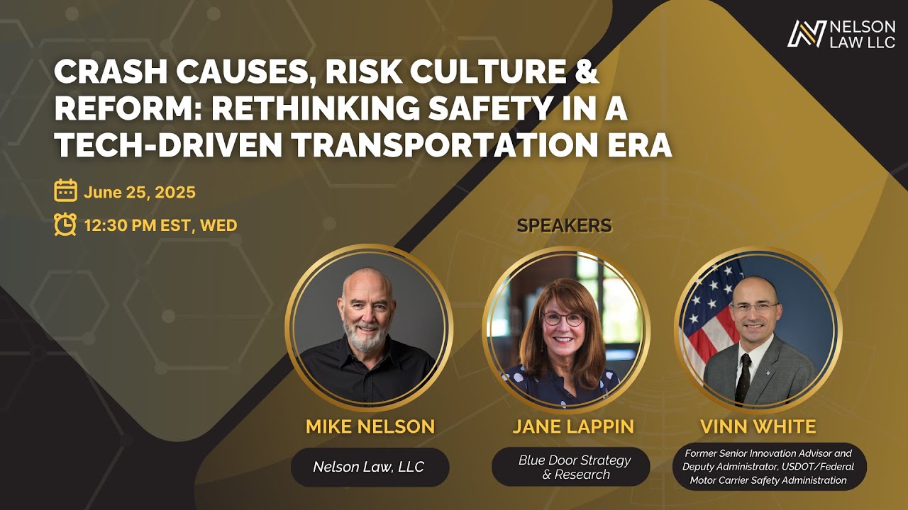 Crash Causation, Technology & Accountability: What&rsquo;s Really Driving 40,000 Deaths a Year?