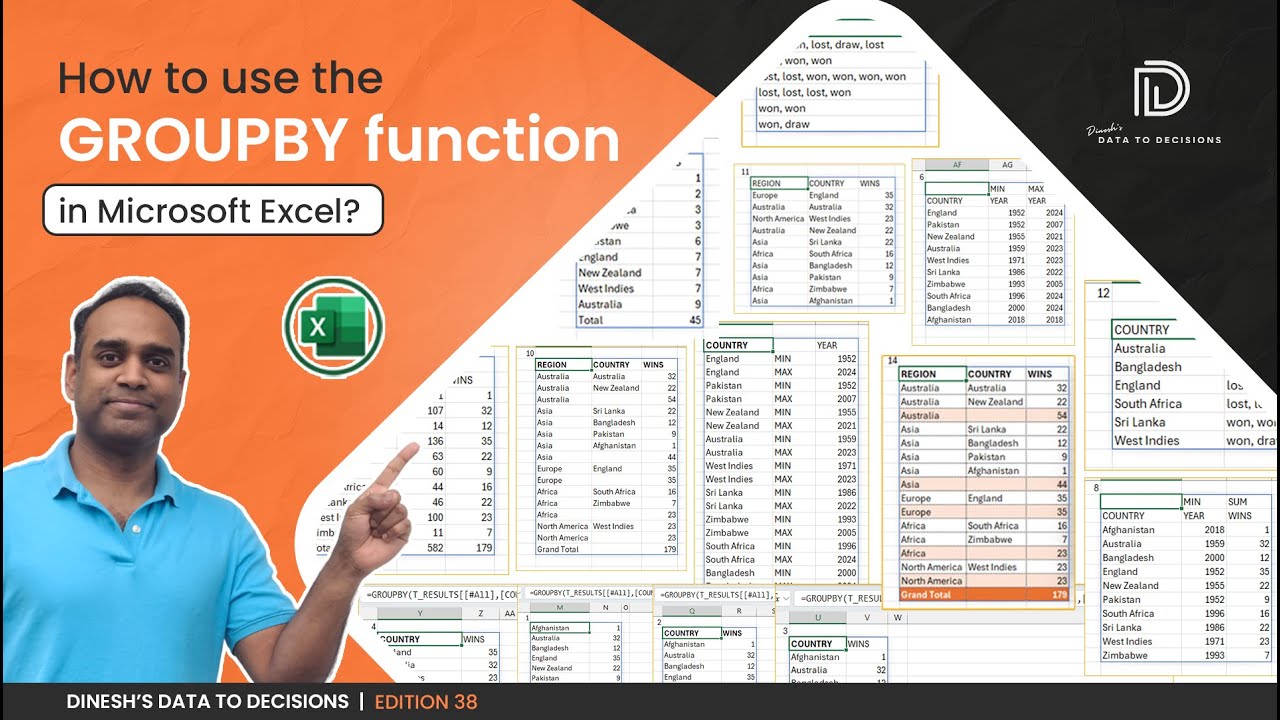 14 Practical uses of the new GROUPBY Function