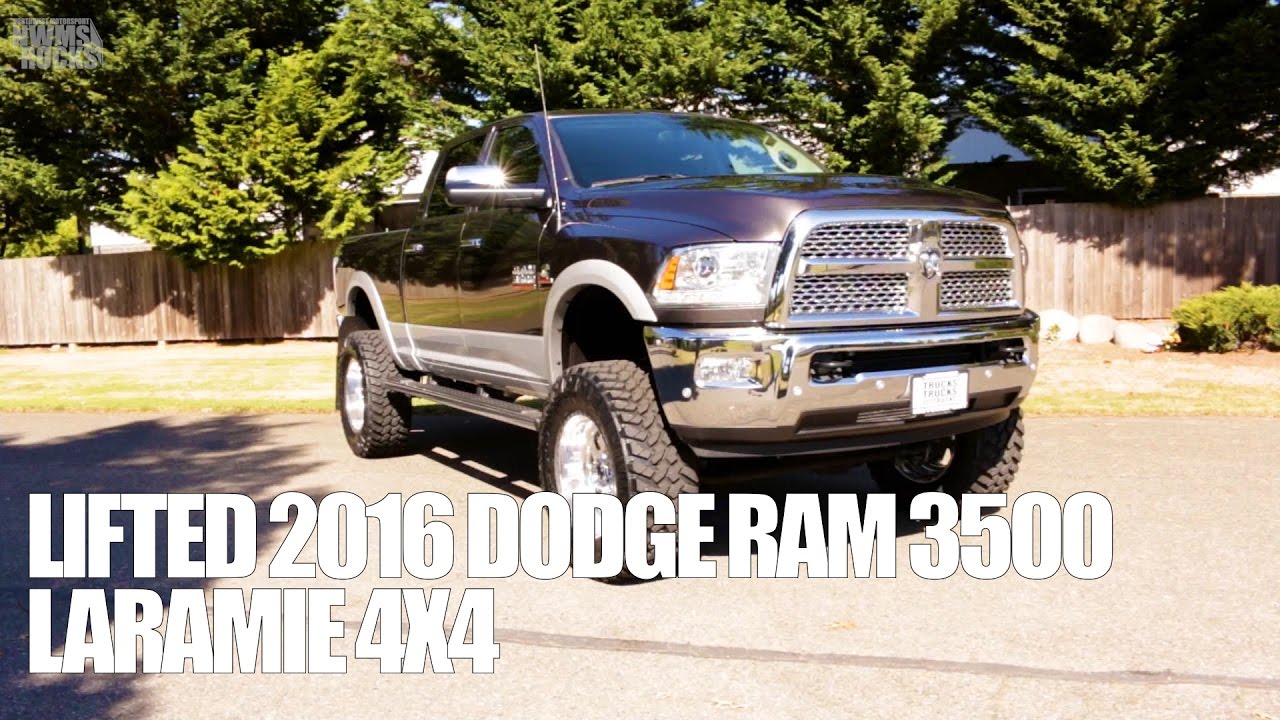 LIFTED 2016 DODGE RAM 3500 LARAMIE 4X4