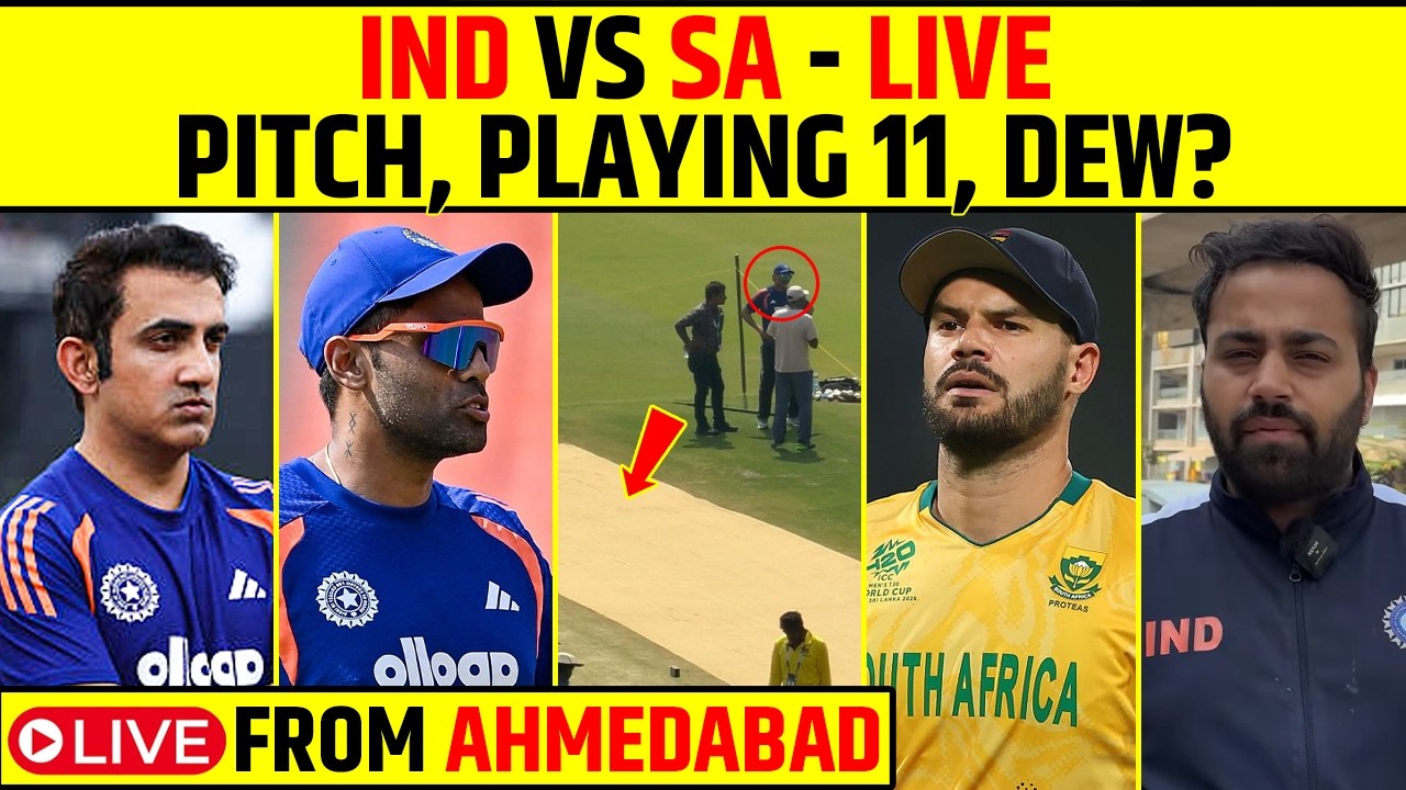 🔴 MORNING UPDATE - CHANGES IN PLAYING 11? DANGER FOR INDIA? IND VS SA- LIVE FROM AHMEDABAD