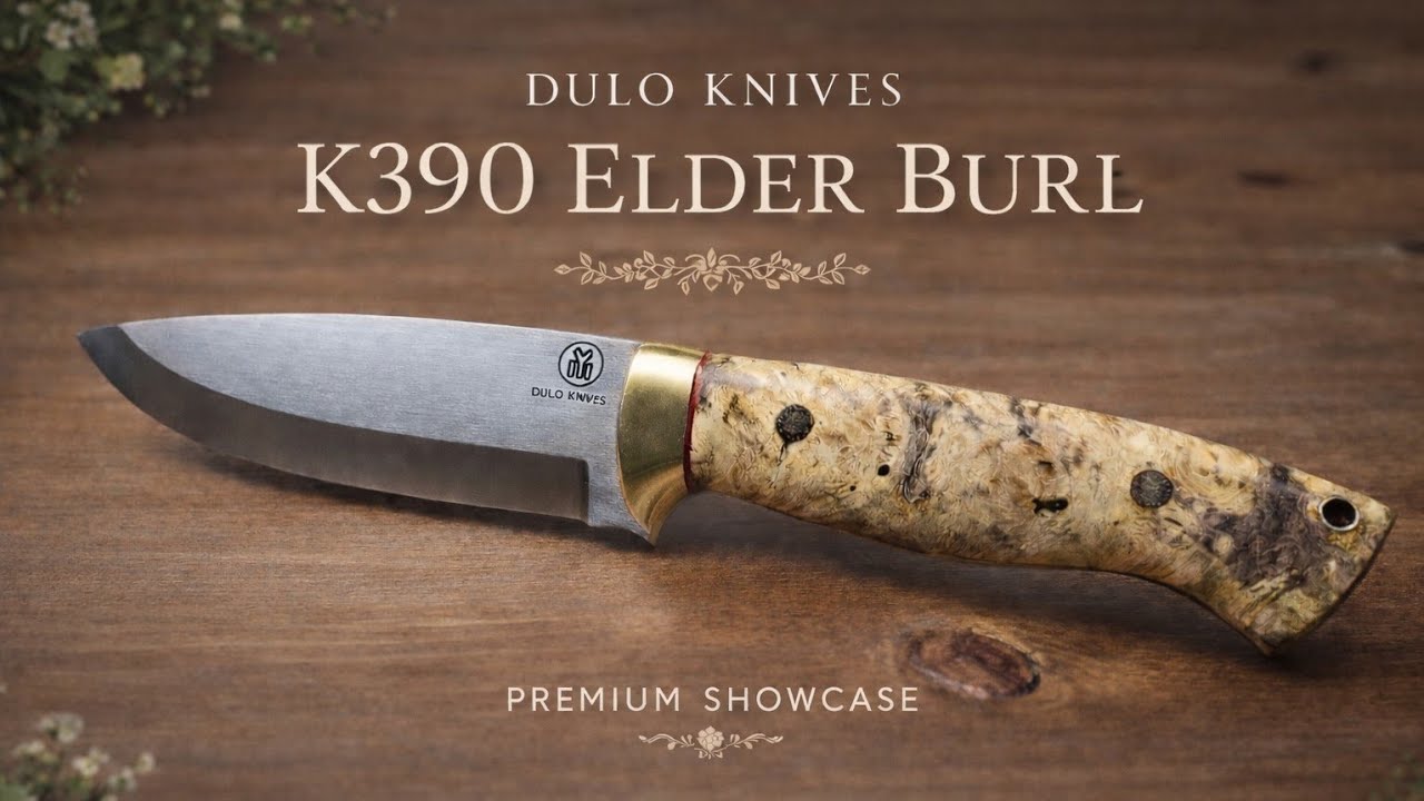 Dulo Knives &mdash; K390 Elder Burl Custom Bushcraft Knife | Showcase