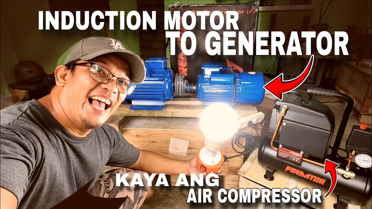 FREE ENERGY INDUCTION MOTOR kaya Niya ang PREDATOR AIR COMPRESSOR 2200watts