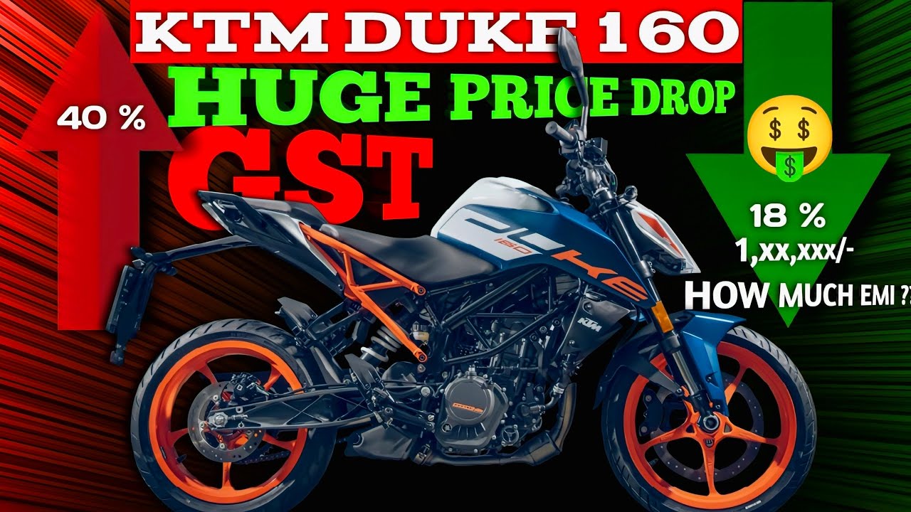 KTM DUKE 160 New Price 2025 💸 | Huge Price Drop | GST Impact, New Ex-Showroom & EMI for 3 Years |