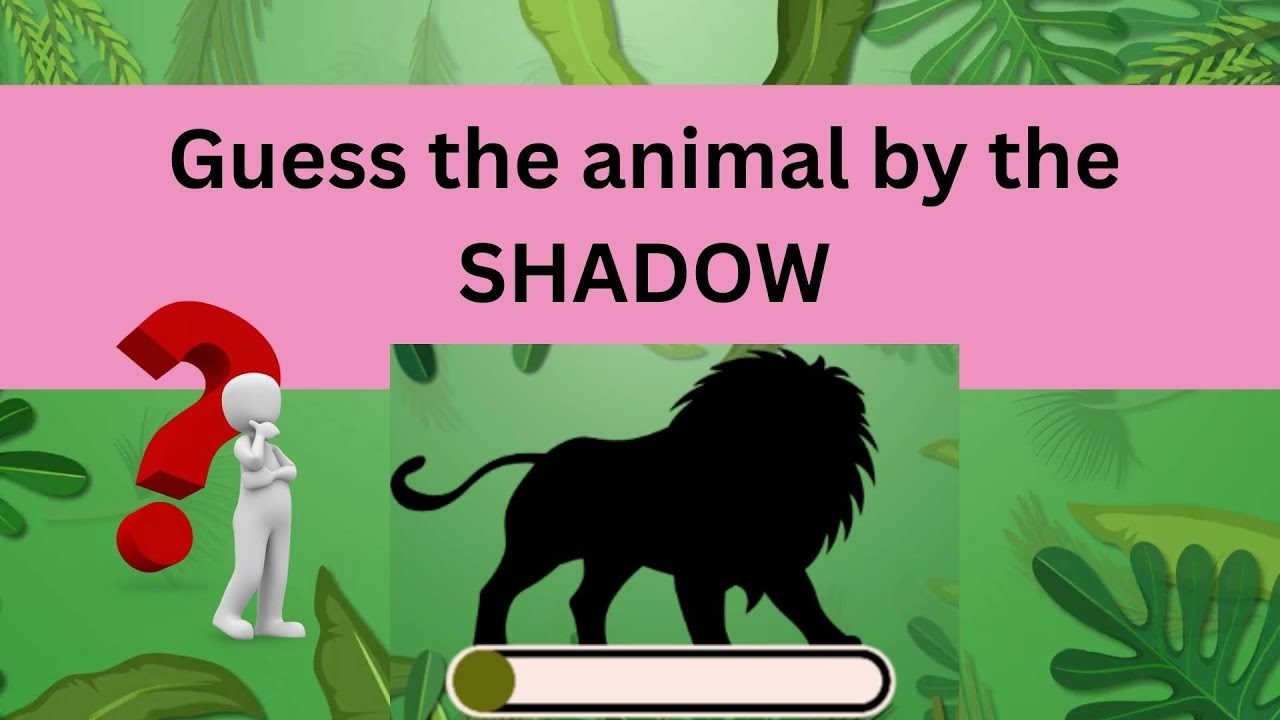 Guess the Animal by Shadow | Fun Animal Quiz for Kids | Educational Game for Children & Teachers