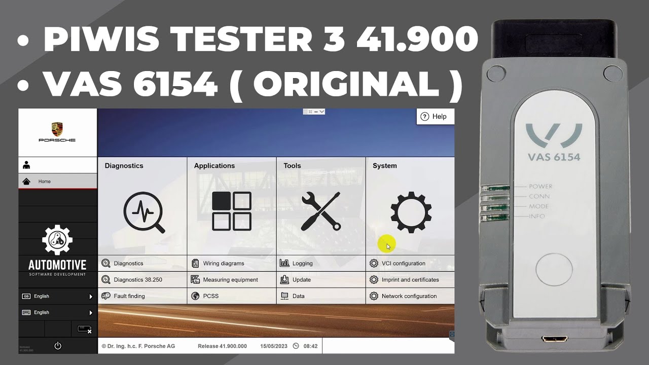 PORSCHE PIWIS TESTER 3 v41.900 + 38.250 DEVELOPER + CODING | VAS 6154 ( ORIGINAL )
