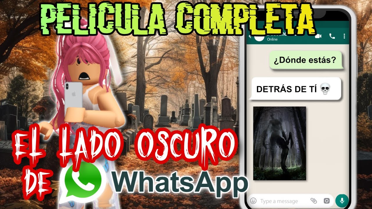 EL LADO OSCURO DE WHATSAPP | PELICULA TERROR ROBLOX |TANGOCHINI 🐰