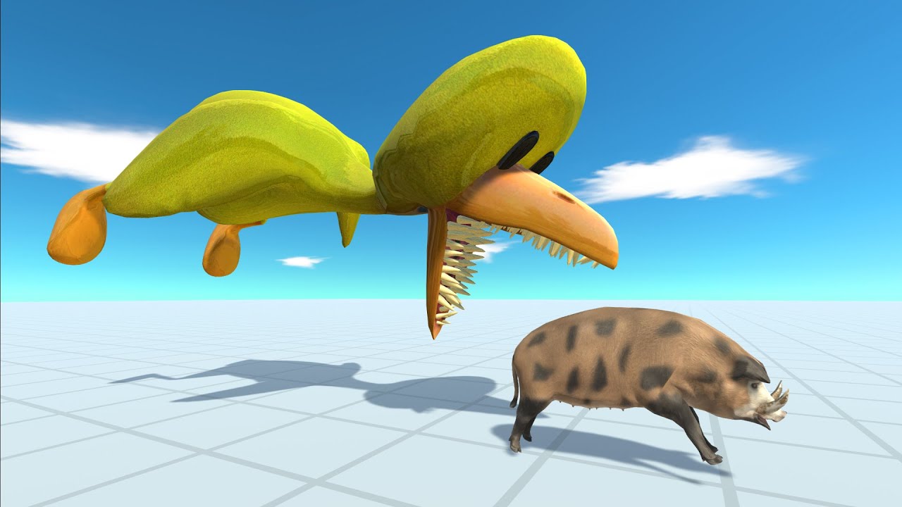 Rainbow Friends Yellow Duck Death Run - Animal Revolt Battle Simulator
