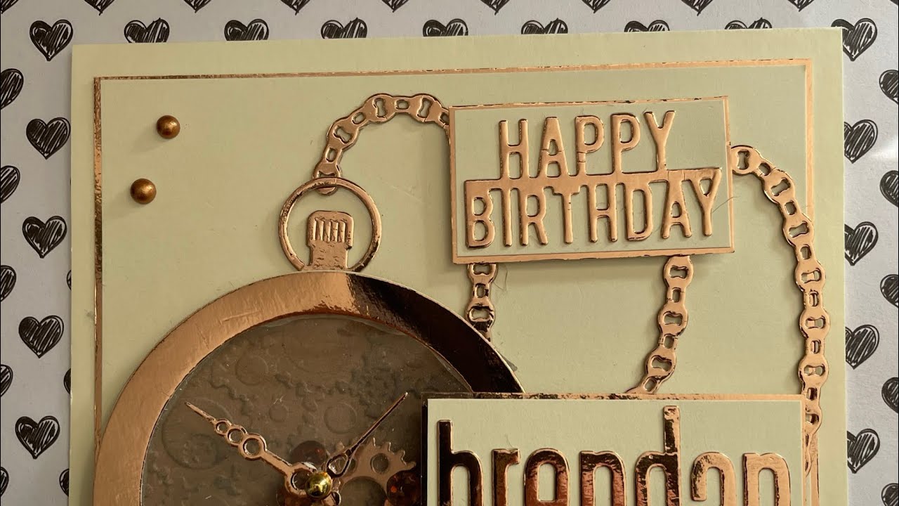 Pocket Watch Shaker card with Paper Discovery - Inspired by Sam Calcott