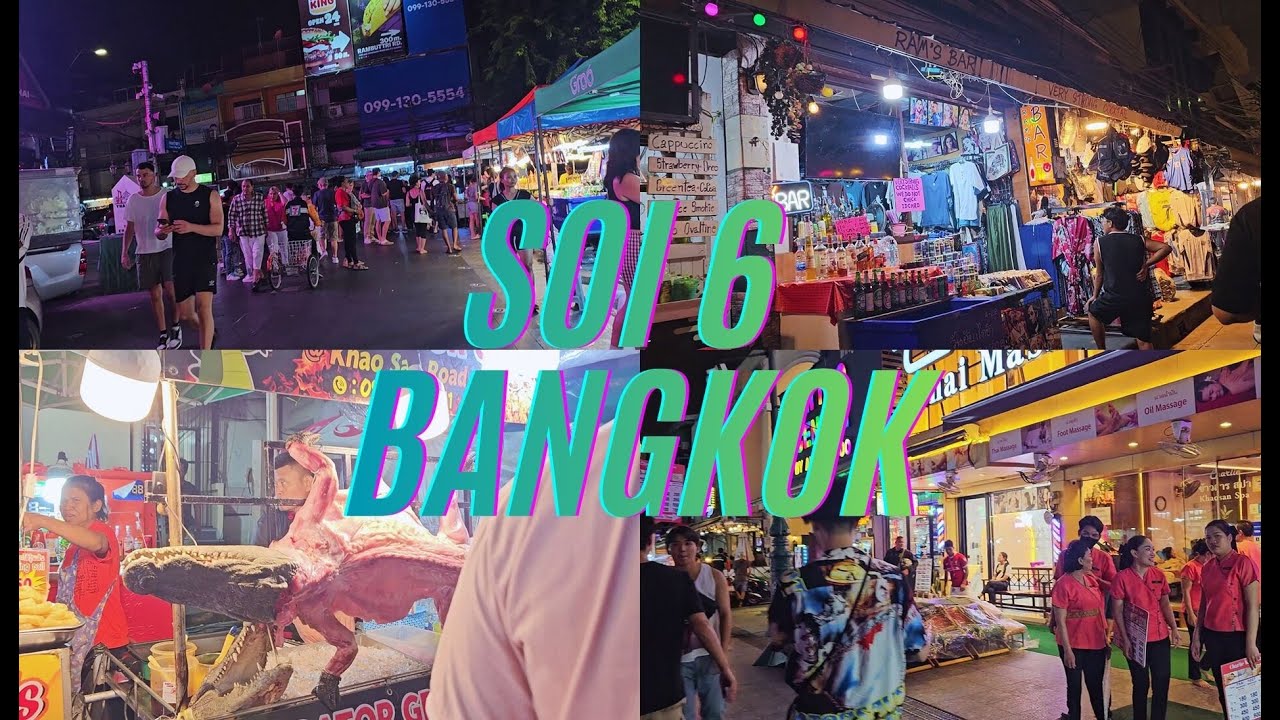 Night walk around soi6 Bangkok