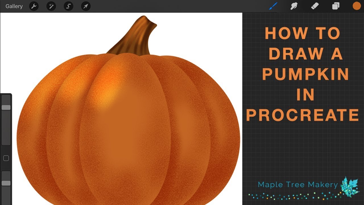 How to Draw a Pumpkin in Procreate