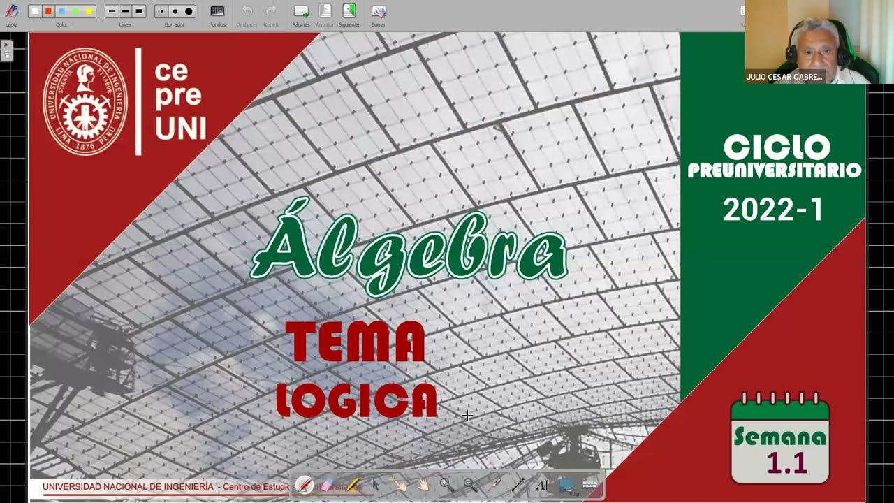 Álgebra Semana 1.1 CEPRE-UNI 2022-2