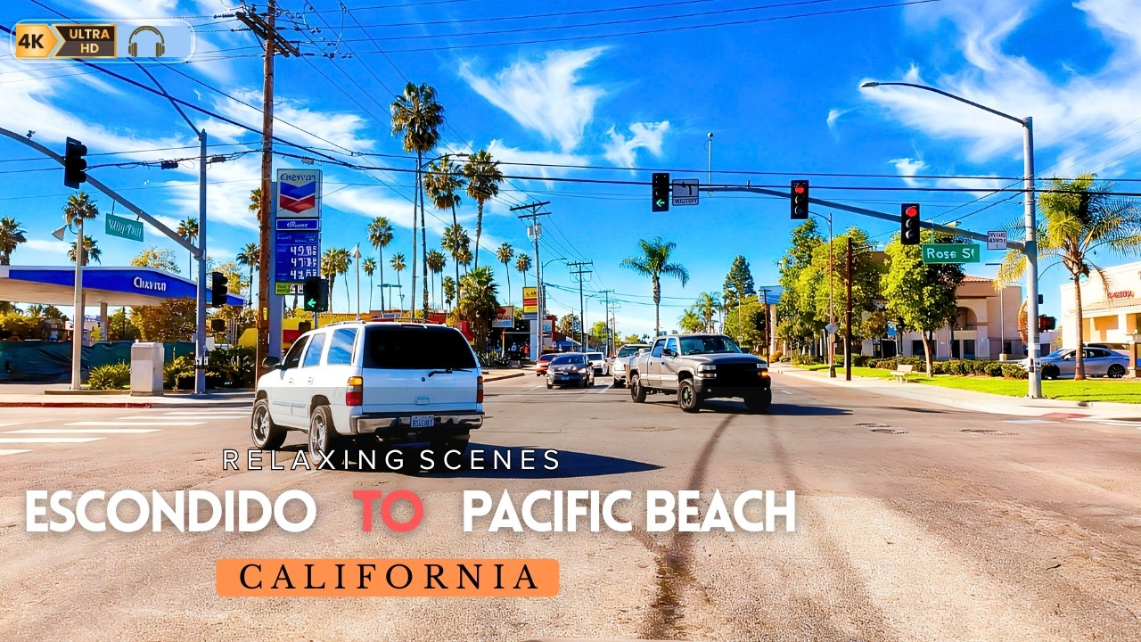 Escondido to San Diego | Scenic California Drive in 4K
