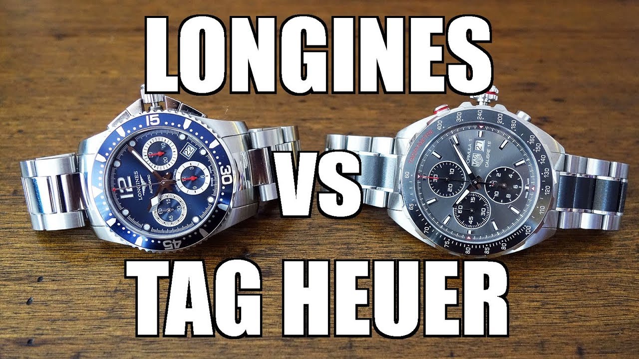 Война автоматических хронографов! Longines Hydroconquest против TAG Heuer Formula 1 &mdash; часы Perth ...