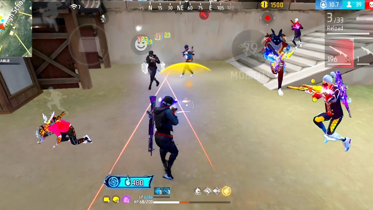 FIRST 1VS4 GAMEPLAY AFTER JUJUTSU KAISEN COLLAB🥶|22 KILLS GAMEPLAY ☠️ | 99% HEADSHOT RATE 👑 