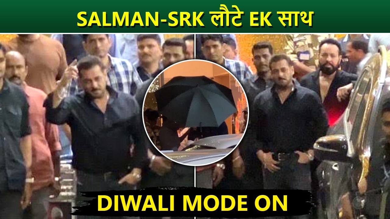 Salman Khan & Shah Rukh Khan Return to Mumbai for Grand Diwali Celebrations