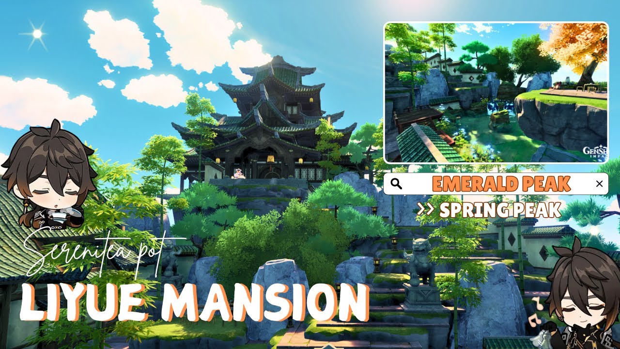 Liyue Mansion ✨️ ( W/ ID ) || Serenitea Pot #genshinimpact #genshin #gaming