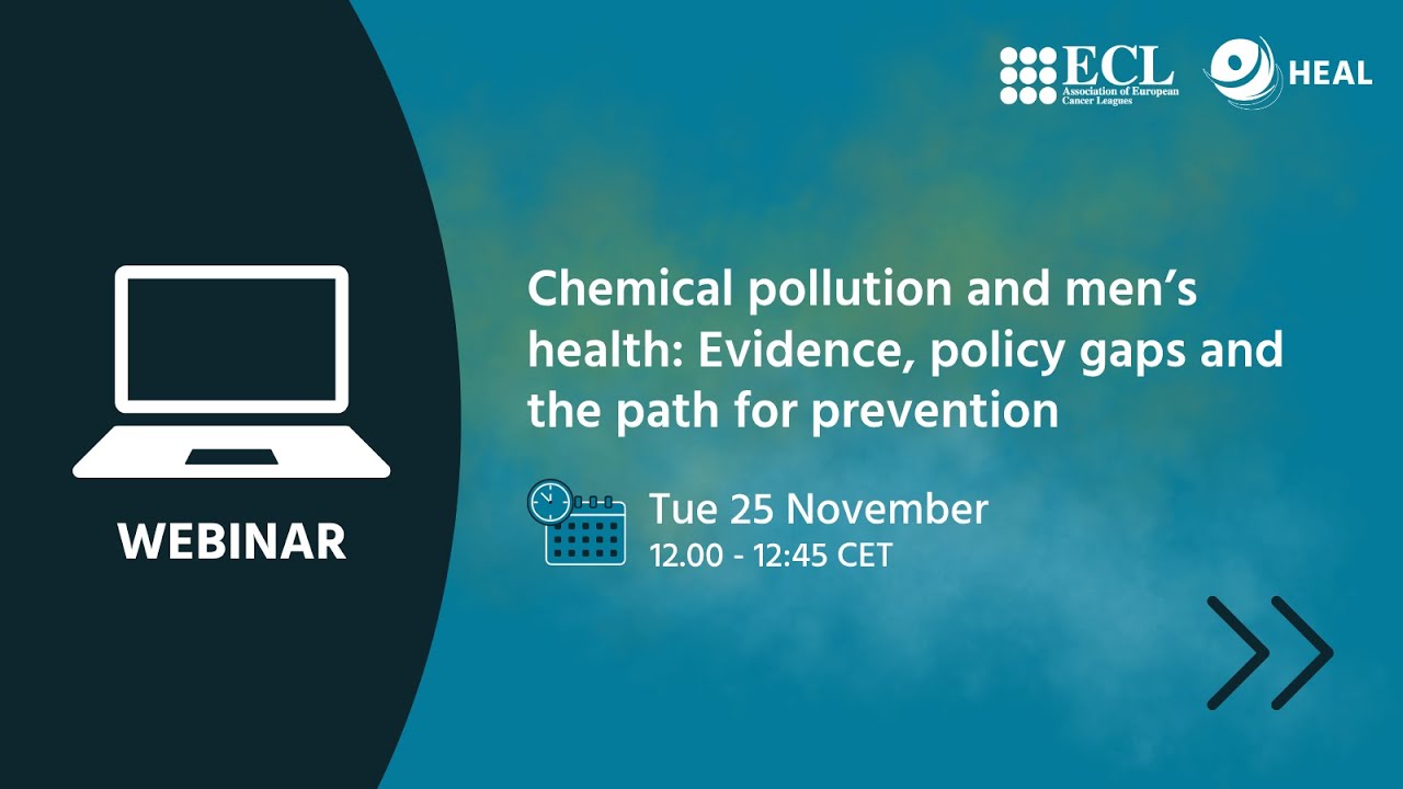 Webinar: Chemical pollution and men's health: Evidence, policy gaps and the path for prevention