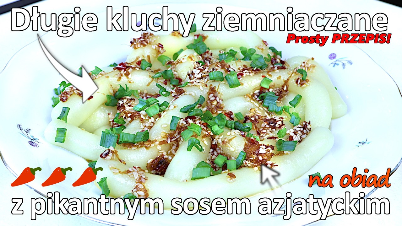 Długie kluchy z azjatycką polewą - 2 przepisy na jeden obiad - Jak zrobić kluchy i jak zrobić sos?