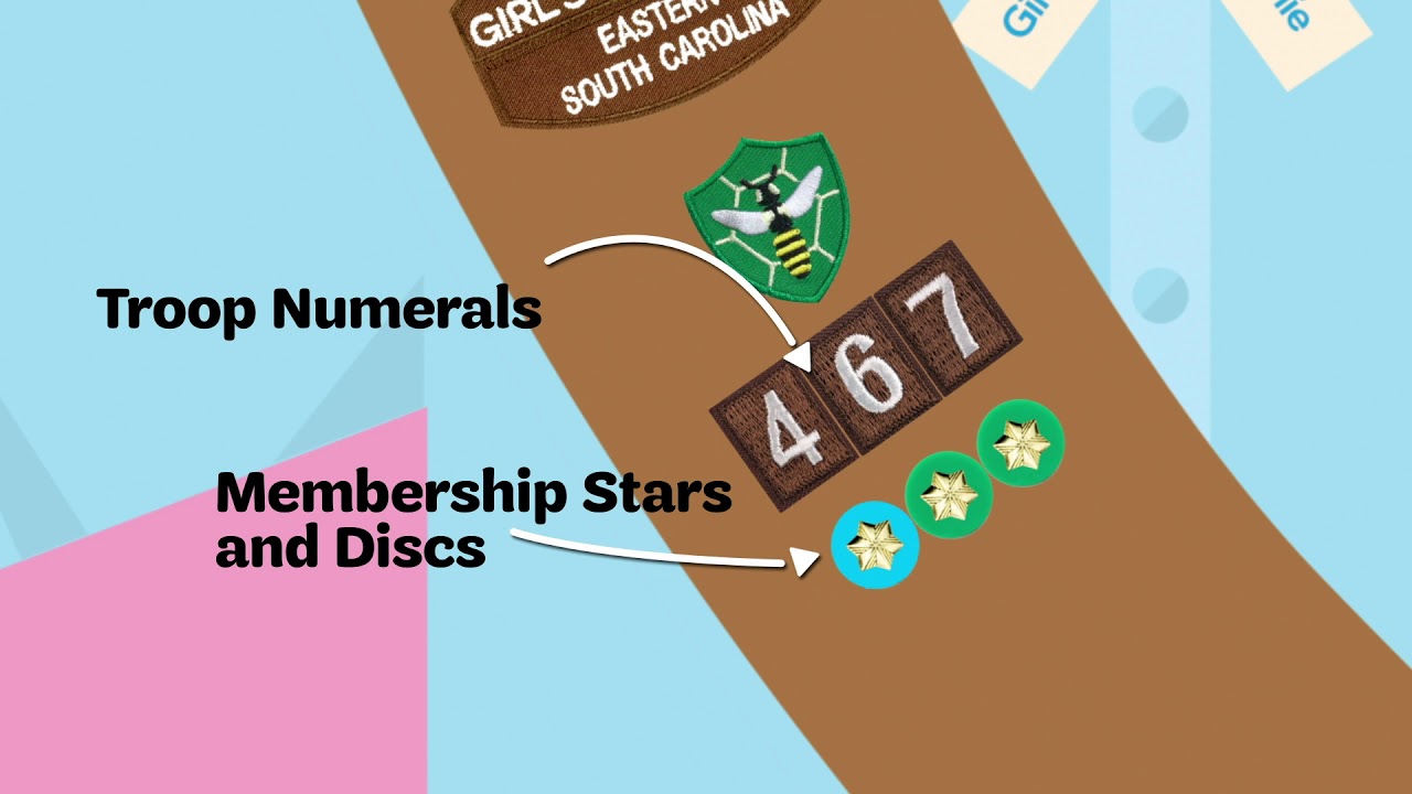 Brownie Sash Insignia Placement