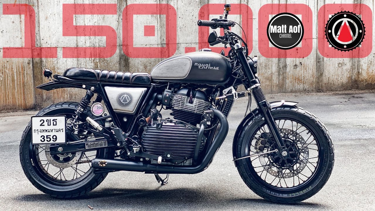 Обзор RE650, яркого черного кастома от Apollo Garage.