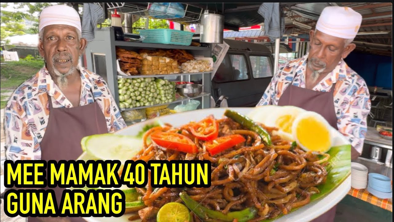 Malaysia Mee Goreng Mamak Using Charcoal Fire. MEE ABU BEDONG KEDAH. Legend Mee Mamak Malaysia.