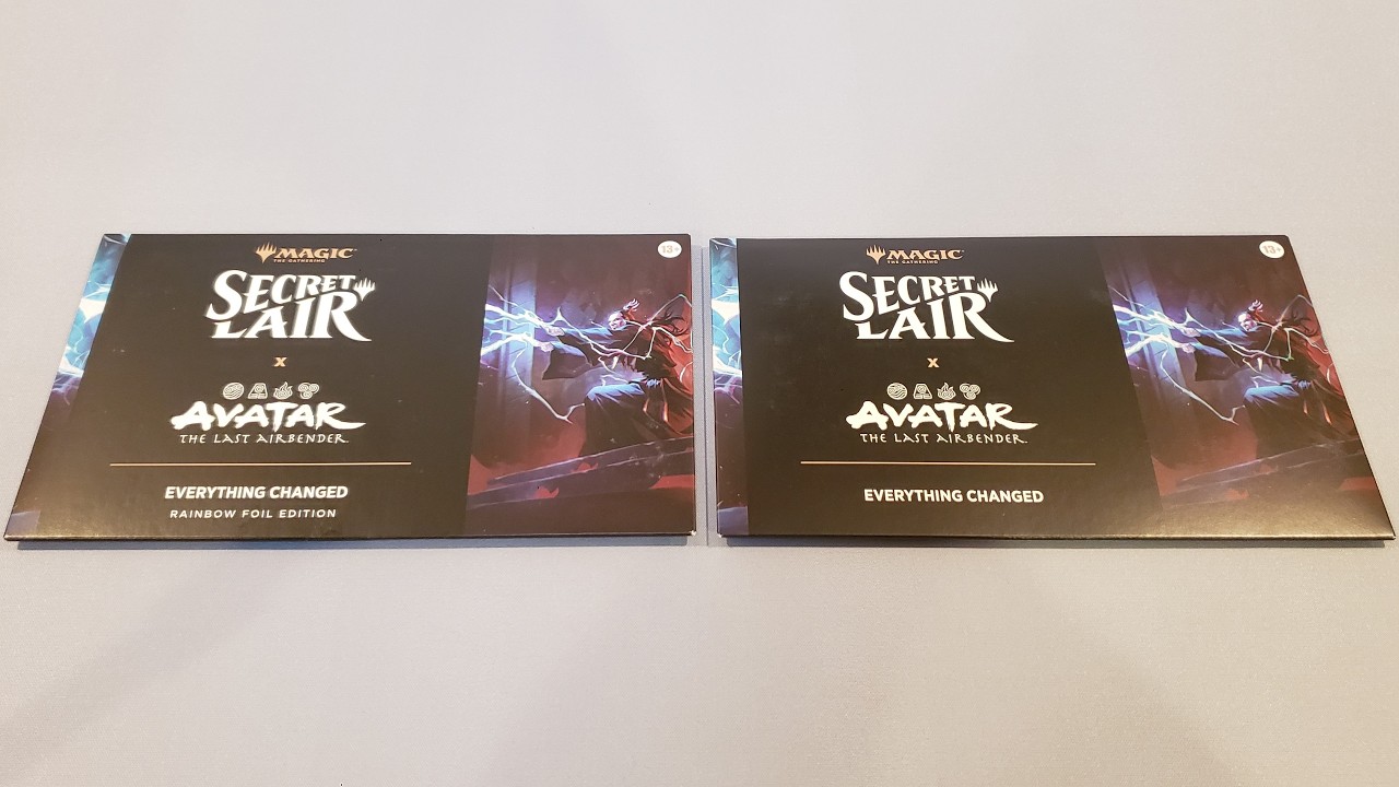 MTG Secret Lair x Avatar The Last Airbender Everything Changed Rainbow Foil and Non-Foil Opening