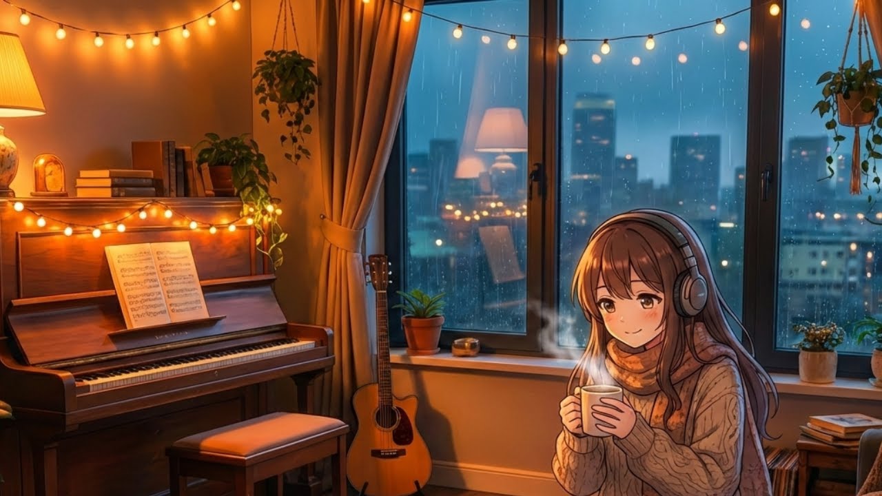 warm piano & vinyl nights [lofi hip hop  chill beats]