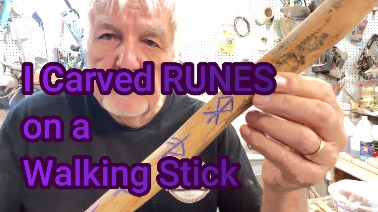 Carving Runes on a Walking Stick