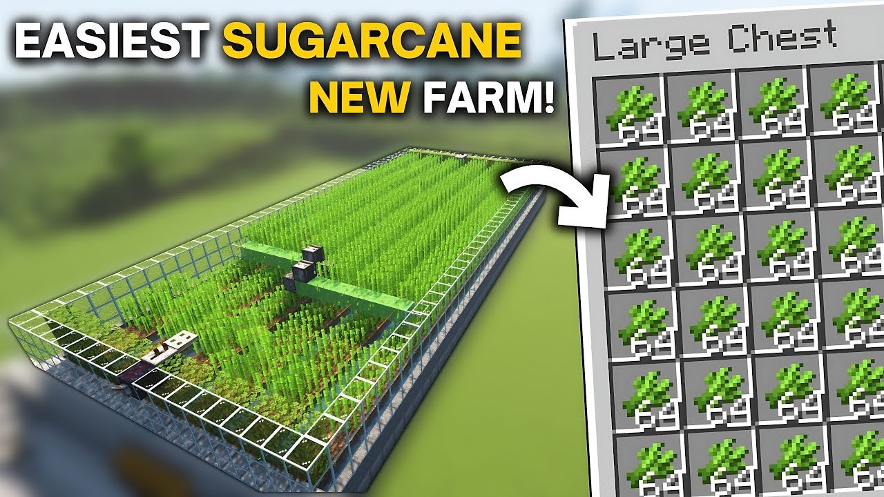 Minecraft Fastest SugarCane Farm In 1.21+ - 2500+ P/HR!