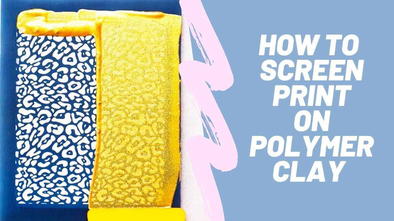 How To Use Silk Screen to Print on Polymer Clay