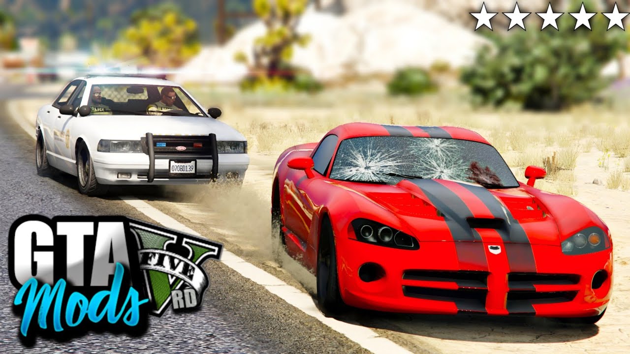 ASSALTO MILIONÁRIO AO BANCO e FUGA NA POLICIA DE DODGE VIPER (INSANO) - GTA 5 MODS