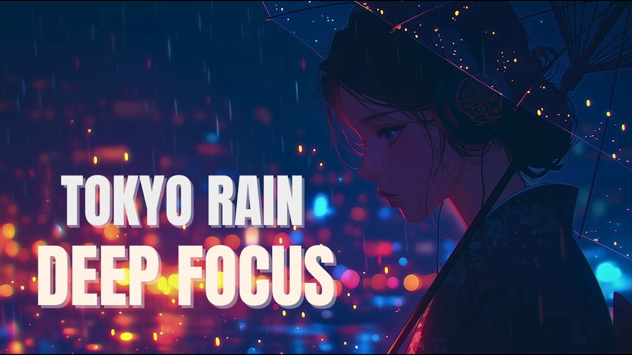 Deep Focus Japanese Piano – Rainy Tokyo Night Lofi
