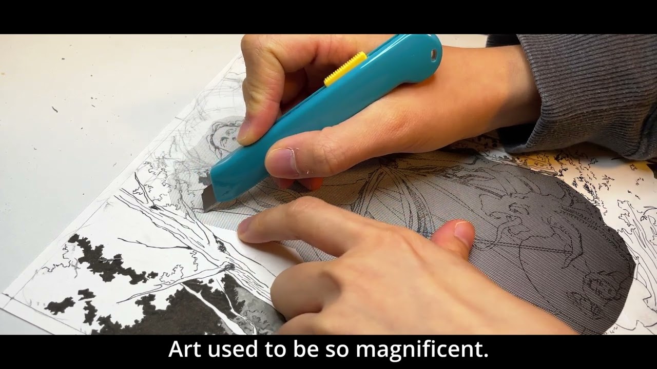 Draw a Manga Page With Me! [Silent drawing vlog, manga, screentones, traditional vs digital art
