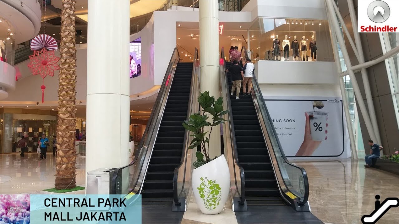 Schindler 9300 AE Escalators at Central Park Mall, Jakarta (to H&M)