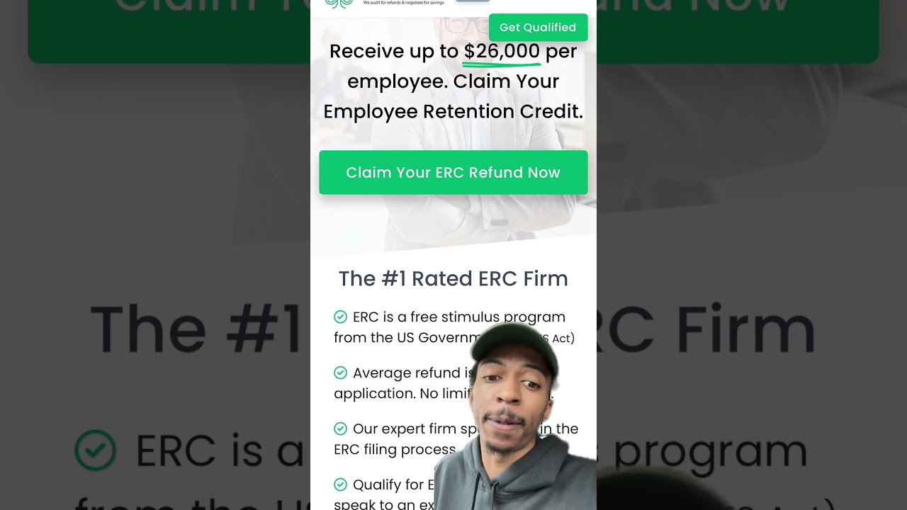 Employee Retention Credit (ERC)- How to claim $26,000 Per Employee TODAY!!