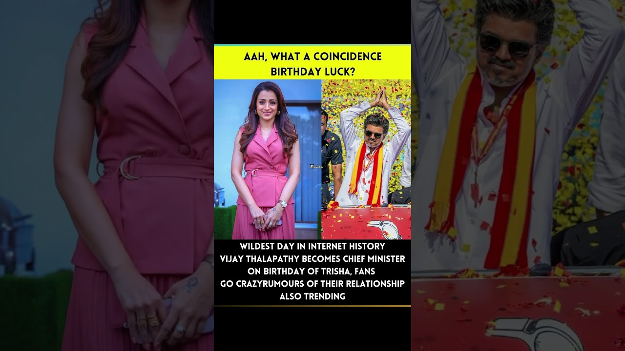 Internet Goes Wild Vijay Surprise Moment Aligns with Trisha&rsquo;s Birthday! 🚀💥